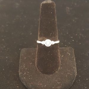 Sterling Silver Diamond Ring